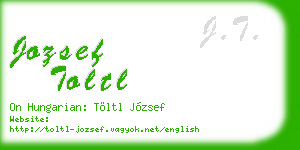 jozsef toltl business card